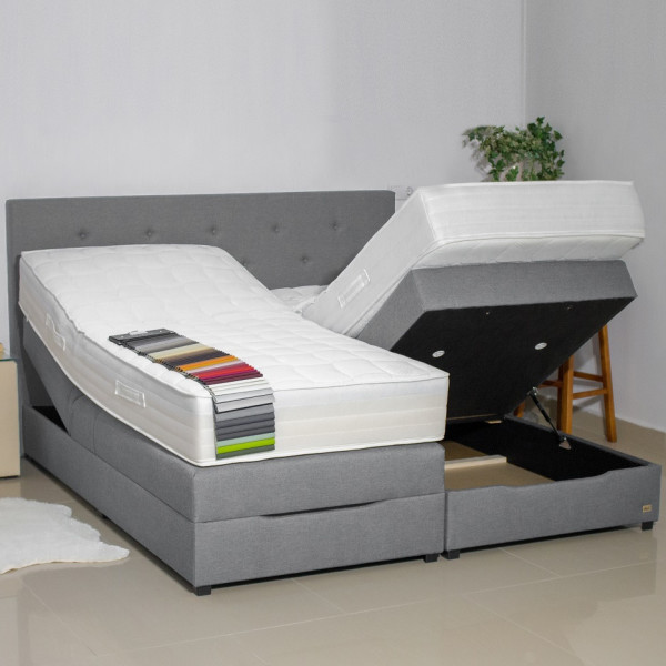 Boxspringbett mit Bettkasten - Modell Rio 110GB, alle Größen, alle Farben, Konfigurator