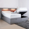 Boxspringbett mit Bettkasten und mit LED Beleuchtung - Modell Barcelona II, alle Größen, alle Farben, Konfigurator