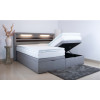 Boxspringbett mit Bettkasten und mit LED Beleuchtung - Modell Barcelona II - 200 cm x 220 cm - Doppelbett (2 Boxen á 100 cm x 220 cm, Höhe ca. 43 cm)