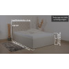 Polsterbett mit Bettkasten - Modell London 404GK, alle Größen, alle Farben, Konfigurator