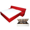 Polsterbett mit Bettkasten und mit Nachtboxen - Modell Dallas II GNK, alle Größen, alle Farben, Konfigurator