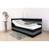 Polsterbett mit hohem Seitenteil und mit Bettkasten - Modell Andreas 90GK, alle Größen, alle Farben, Konfigurator