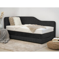 Boxspringbett mit Bettkasten und Seitenwand - Modell...