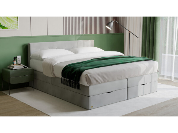 Boxspringbett mit Bettkasten - Modell 40GK - alle Größen, alle Farben, Konfigurator