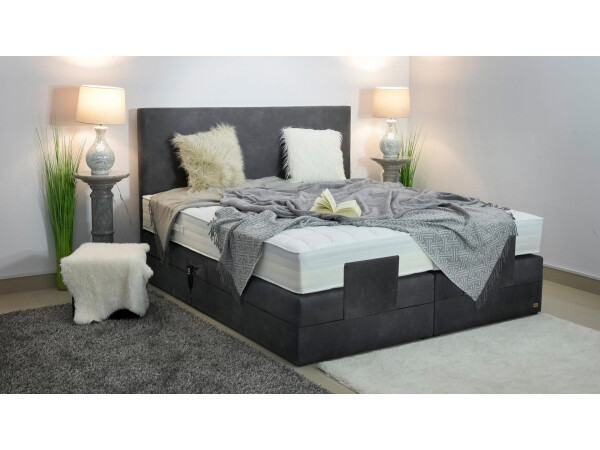 Boxspringbett elektrisch verstellbar (10.000 Newton Leistung je Motor) - Modell Florenz GM - alle Größen, alle Farben, Konfigurator