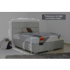 Boxspringbett ohne Bettkasten - Modell Monaco - 140 cm x 220 cm - Doppelbett (2 Boxen á 70 cm x 220 cm, Höhe ca. 45 cm)
