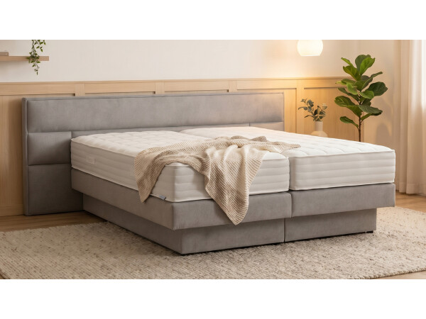 Boxspringbett mit Bettkasten - Modell Bali K mit schwebender Optik - alle Größen, alle Farben, Konfigurator
