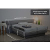 Boxspringbett mit Bettkasten und mit schwebender Optik - Modell Bali K, alle Größen, alle Farben, Konfigurator