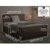 Boxspringbett elektrisch verstellbar (10.000 Newton Leistung je Motor) - Modell Dubai C GM mit Fußtruhe - alle Größen, alle Farben, Konfigurator