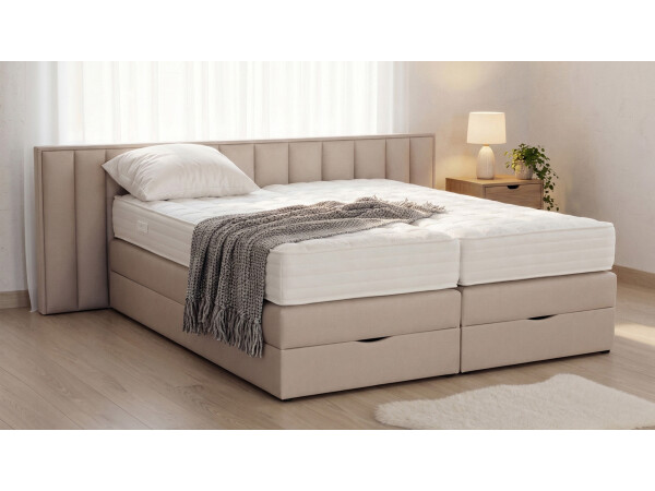 Boxspringbett mit Bettkasten - Modell Milan K - alle Größen, alle Farben, Konfigurator