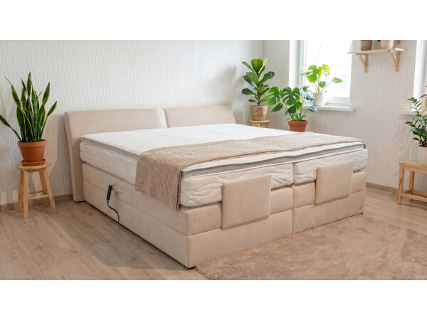 Boxspringbett elektrisch verstellbar (10.000 Newton Leistung je Motor) - Modell Dallas III GM - alle Größen, alle Farben, Konfigurator
