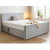 Boxspringbett 90x190 elektrisch verstellbar mit Fußteil - Modell Madrid GM mit Fußblende - 10.000 Newton Leistung je Motor - Einzelbett (1 Box á 90 cm x 190 cm, Höhe ca. 42 cm)