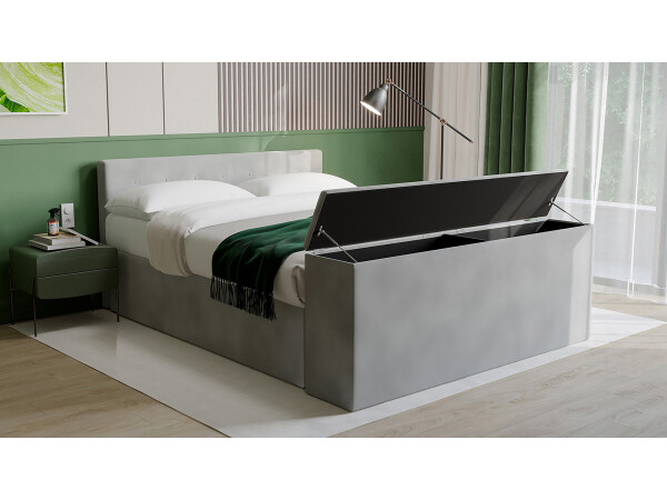 Boxspringbett mit Truhe - Modell 40G mit Fußtruhe - alle Größen, alle Farben, Konfigurator