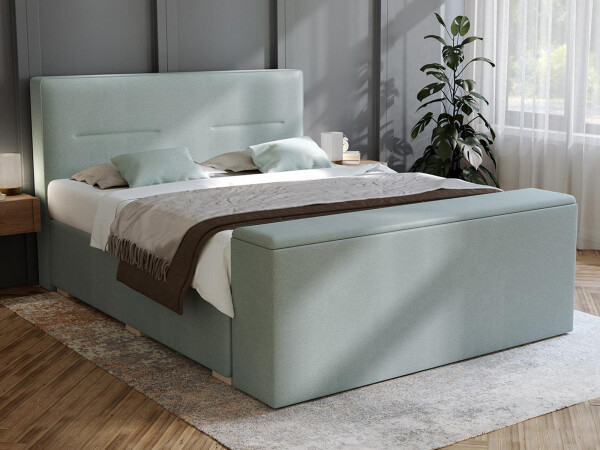 Boxspringbett mit Truhe - Modell Kreta mit Fußtruhe - alle Größen, alle Farben, Konfigurator