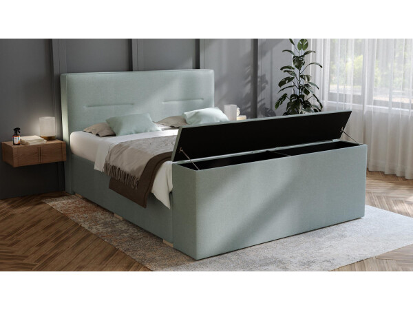 Boxspringbett mit Truhe - Modell Kreta mit Fußtruhe - alle Größen, alle Farben, Konfigurator