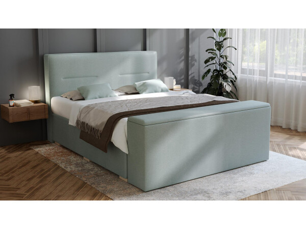 Boxspringbett mit Truhe - Modell Kreta mit Fußtruhe - alle Größen, alle Farben, Konfigurator