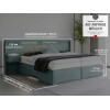 Boxspringbett mit Nachttischen und LED Beleuchtung - Modell Paris Night mit Nachttischen - alle Größen, alle Farben, Konfigurator