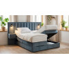 Boxspringbett mit Bettkasten und Nachttischen mit integrierten USB/C Hub und LED Beleuchtung - Modell Mailand K mit Nachttischen - alle Größen, alle Farben, Konfigurator