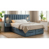 Boxspringbett mit Bettkasten und Nachttischen mit integrierten USB/C Hub und LED Beleuchtung - Modell Mailand K mit Nachttischen - alle Größen, alle Farben, Konfigurator