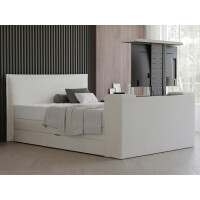 Boxspringbett mit Bettkasten und TV Lift - Modell Madrid...