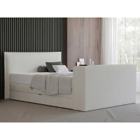Boxspringbett mit Bettkasten und TV Lift - Modell Madrid...