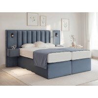 Boxspringbett mit Nachttischen inklusive integrierter...