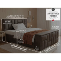 Boxspringbett mit Truhe - Modell Nevada mit...