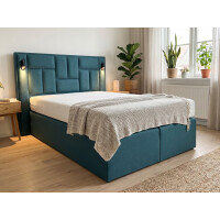 Boxspringbett mit LED-Lampen - Modell Nevada Light - alle...