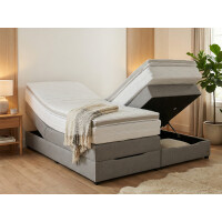 Boxspringbett ohne Kopfteil mit Bettkasten - Modell Ohio...