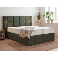 Boxspringbett mit LED-Lampen - Modell Monaco Light - alle...