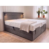 Boxspringbett elektrisch verstellbar (10.000 Newton Leistung je Motor) mit LED Lampen - Modell Kairo Light GM - alle Größen, alle Farben, Konfigurator